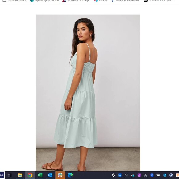 Rails Light Blue Spaghetti Strap Dress NWT - Picture 2 of 2